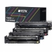 Multipack (4) Toners CMYK (Cyan Magenta Yellow Black) Compatible with HP Color LaserJet - Replaces 205A (CF531A)